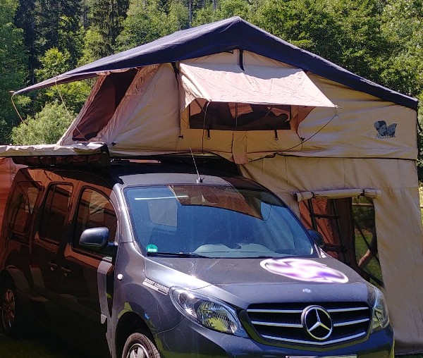 ABANICO Dachzelt / Klappdachzelt Sierra mit Vorzelt ABANICO Dachzelt / Klappdachzelt Sierra mit Vorzelt